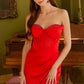 Satin Strapless Sweetheart Leg Slit Women Formal Dress by Elizabeth K - GL3588 - Special Occasion/Curves