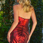 Strapless Shiny Satin Sheath Women Formal Dress by Elizabeth K - GL3589 - Special Occasion/Curves