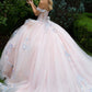 Embellished Off Shoulder Glitter Quinceanera Dress by GLS by Gloria - GL3596