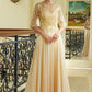 Illusion Sweetheart A-Line Women Formal Dress by Elizabeth K - GL3599 - Special Occasion/Curves