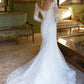 Embroidery Long Sleeve Mermaid Women Bridal Dress by GLS by Gloria - GL3605 - Special Occasion/Curves