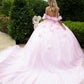 3D Flower Butterfly Sweetheart Neckline Quinceanera Dress by GLS by Gloria - GL3608