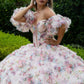 Embellished Off Shoulder V-Neckline Quinceanera Dress by GLS by Gloria - GL3609