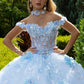 Embellished Off Shoulder Glitter Quinceanera Dress by GLS by Gloria - GL3611