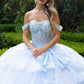 Sequin Off Shoulder Sweetheart Neckline Quinceanera Dress by GLS by Gloria - GL3612