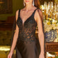 Embroidery V-Neckline Satin Women Formal Dress by GLS by Gloria - GL3615 - Special Occasion/Curves