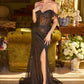 Embellished Fringe Shoulder Strap Women Formal Dress by Elizabeth K - GL3620 - Special Occasion/Curves