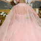 Tulle Spaghetti Strap Sequin Quinceanera Dress by Elizabeth K - GL3645