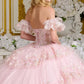 Embroidery Off Shoulder Sequin Quinceanera Dress by Elizabeth K - GL3650