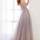 Floral Beaded Tulle A-Line Gown by Andrea & Leo Couture A0850 - Special Occasion