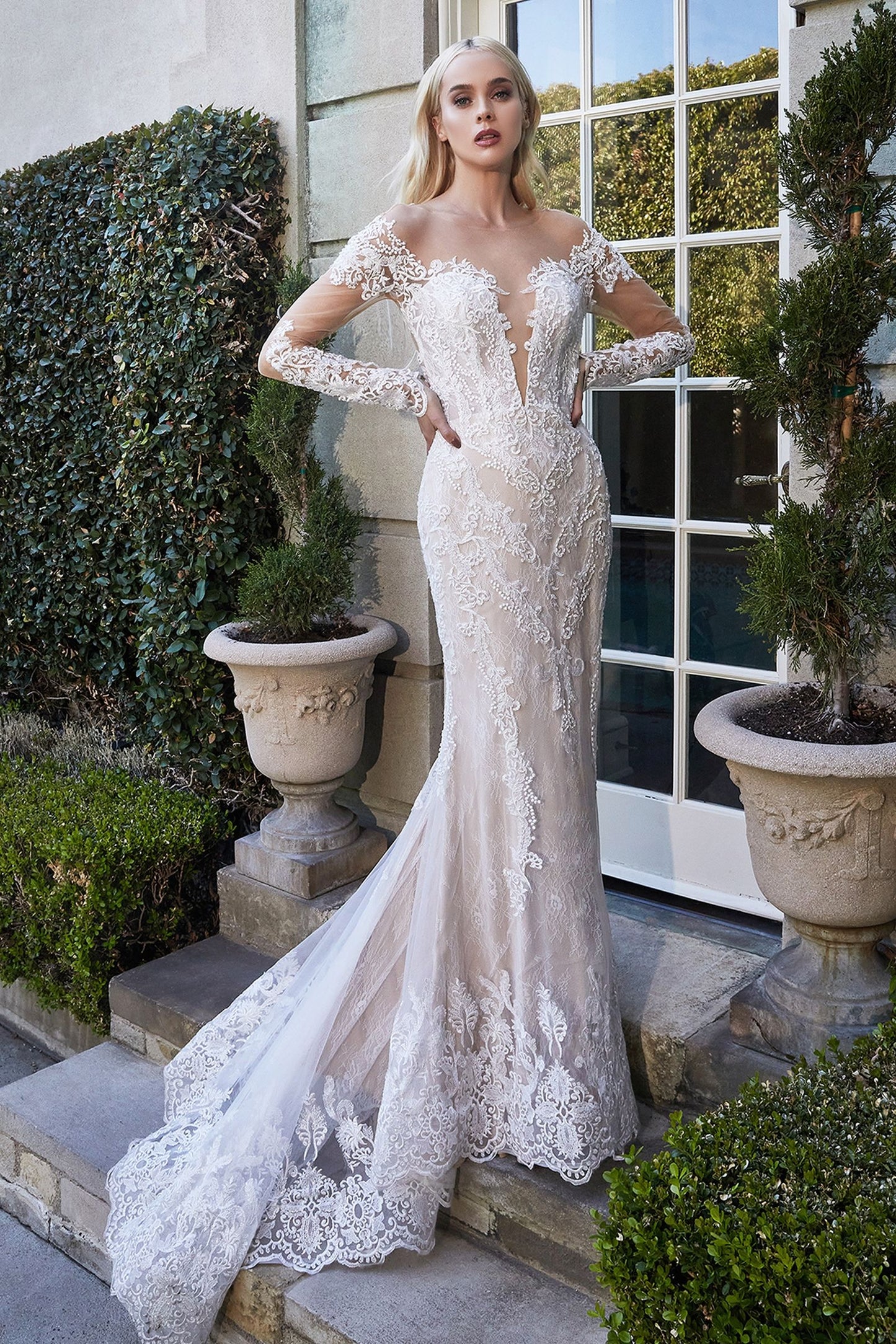 BOHEMIAN LACE MERMAID BRIDAL GOWN by Andrea & Leo Couture - A1022