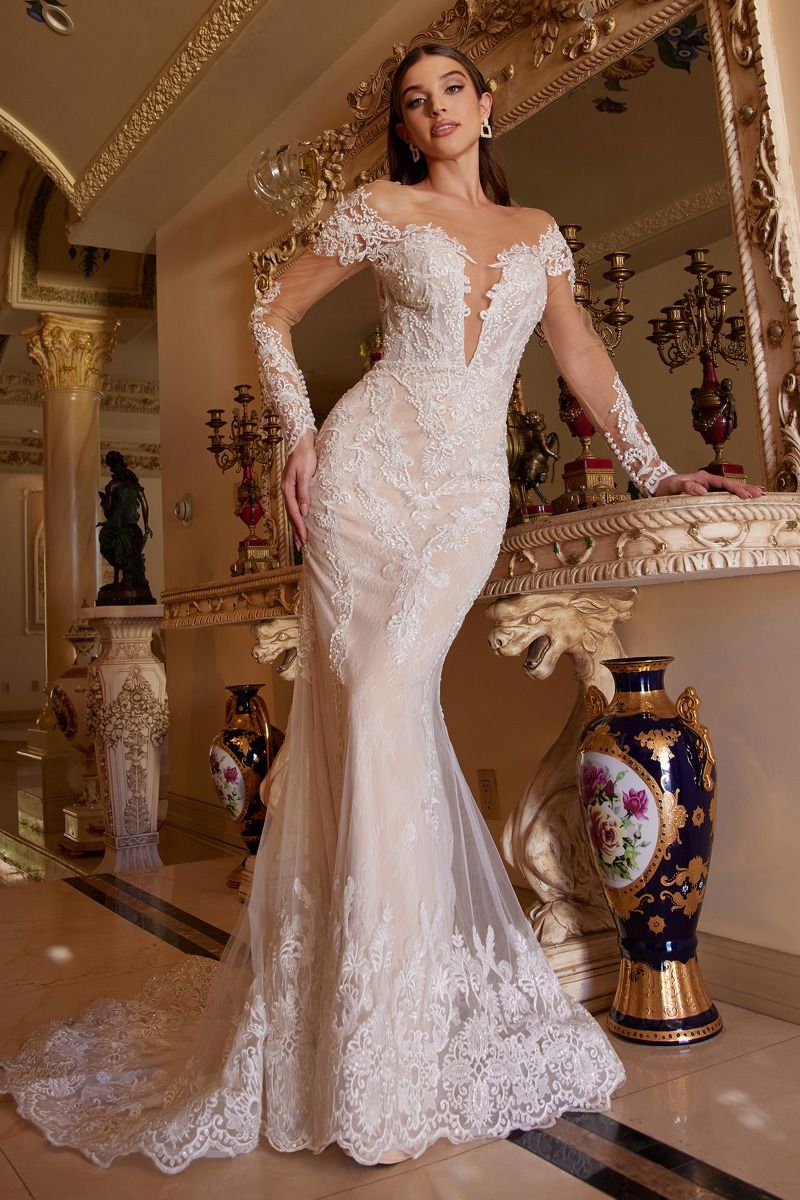 Andrea & Leo CDA1022 Bohemian Long Mermaid Bridal Dress Andrea & Leo CDA1022 Bohemian Long Mermaid Bridal Dress