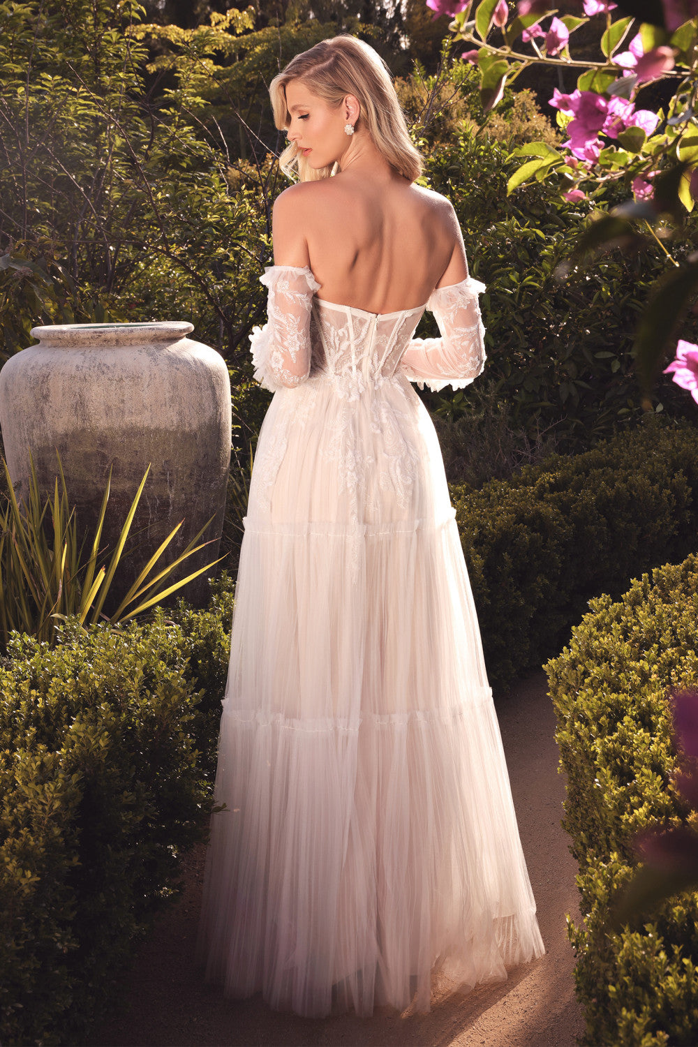 Boho Tulle Ruffles Sweetheart Bodice A-Line Wedding/Bridal Gown by Andrea & Leo Couture - A1037W Sonia
