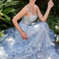 Floral Glitter Moondust Florentine A-line Gown Andrea & Leo Couture - A1124