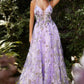 Organza Printed A-Line Gown by Andrea & Leo Couture A1135 Penelope Gown - Special Occasion