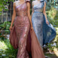 One Shoulder with Satin Skirt Gown by Andrea & Leo Couture A1161 Penelope Gown - Special Occasion
