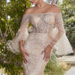 Glass Flared Sleeve Gown by Andrea & Leo Couture A1175 - Special Occasion