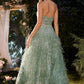 Feather Strapless A-Line Formal Evening Gown by Andrea & Leo Couture - A1226 - Special Occasion