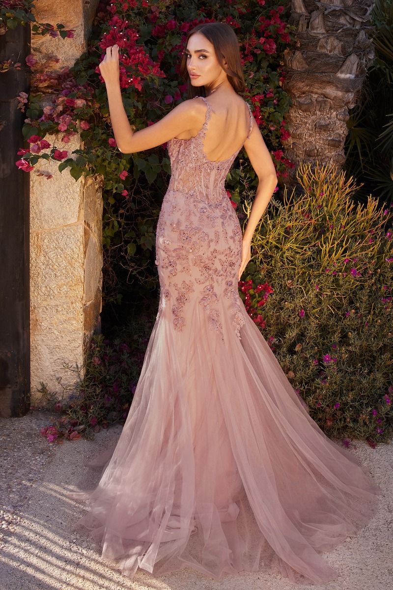 Lace & Tulle Mermaid Formal Evening Gown by Andrea & Leo Couture - A1231 - Special Occasion/Curves