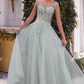 Embellished A-Line Tulle Formal Evening Gown by Andrea & Leo Couture - A1258 - Special Occasion