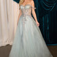 Embellished A-Line Tulle Formal Evening Gown by Andrea & Leo Couture - A1258 - Special Occasion
