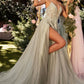 Andrea & Leo Couture A1261 Embellished A-Line Layered Tulle Gown - Special Occasion/Curves