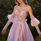 Strapless Layered Tulle Formal Evening Gown by Andrea & Leo Couture - A1303 - Special Occasion