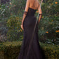 Strapless V-Neckline Sheath Formal Evening Gown by Andrea & Leo Couture - A1319 - Special Occasion