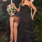 Strapless A-Line Leg Slit Formal Evening Gown by Andrea & Leo Couture - A1331 - Special Occasion