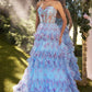 Floral Strapless A-Line Formal Evening Gown by Andrea & Leo Couture - A1334 - Special Occasion/Curves