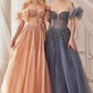 Beaded Strapless V-Neckline Formal Evening Gown by Andrea & Leo Couture - A1338 - Special Occasion