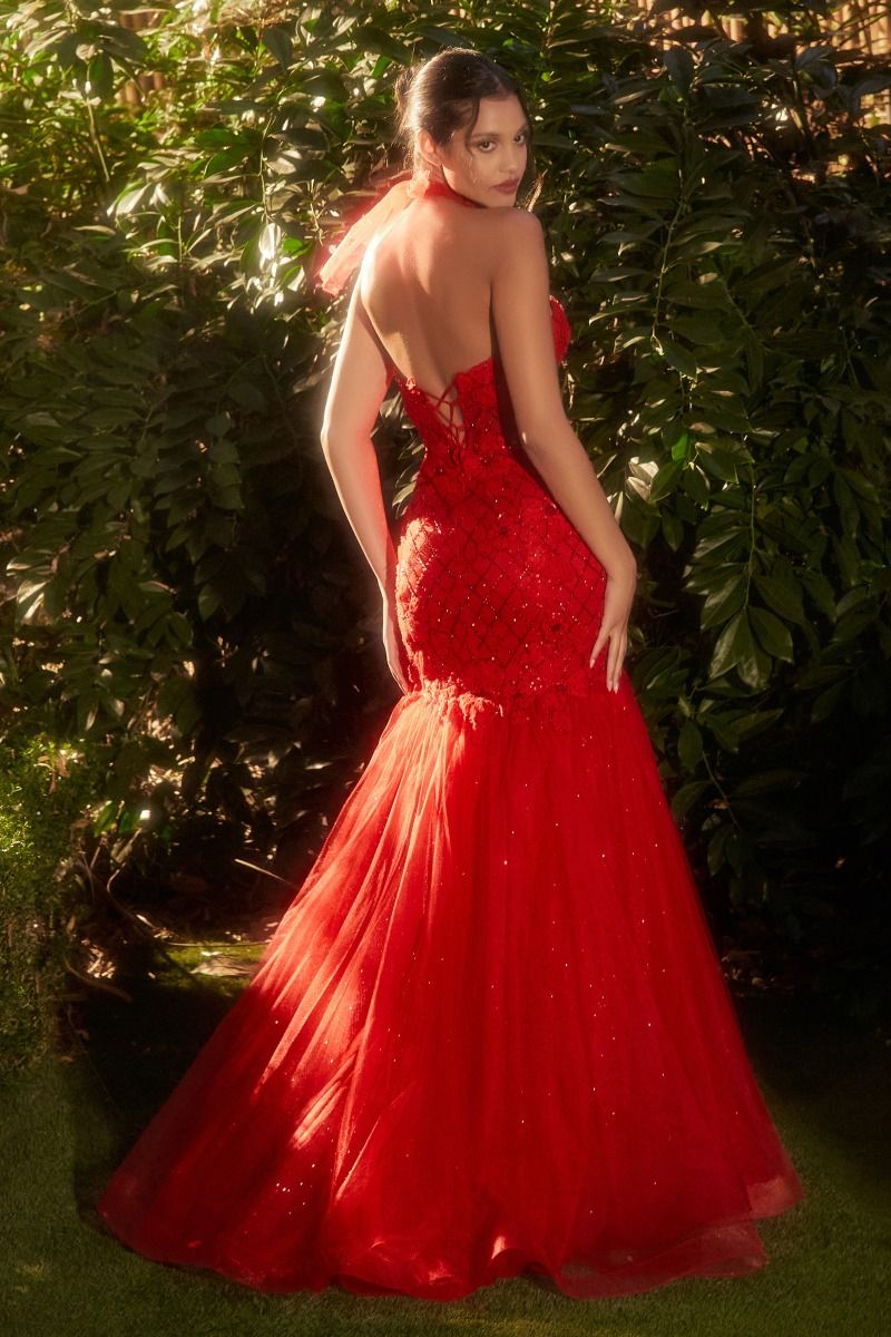Strapless Straight Across Neck Mermaid Formal Evening Gown by Andrea & Leo Couture - A1345 - Special Occasion