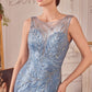 High Illusion Neckline Sheath Gown by Andrea and Leo A1362 - Special Occasion