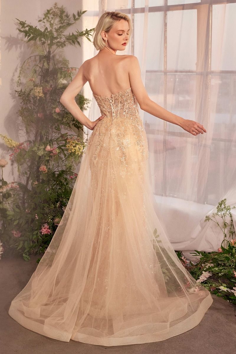 Andrea and Leo A1365 Dress 18 / Champagne