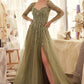 Sequin Sweetheart Neckline A-Line Gown by Andrea and Leo A1367 - Special Occasion/curves