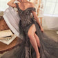 Off The Shoulder Sweetheart Neckline Gown by Andrea and Leo A1375 - Special Occasion/Curves