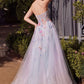 Strapless Sweetheart Floral A-Line Gown by Andrea and Leo A1383 - Special Occasion