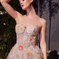 Strapless Sweetheart Floral A-Line Gown by Andrea and Leo A1383 - Special Occasion