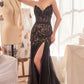 Sequin Layered Tulle Mermaid Gown by Andrea and Leo A1388 - Special Occasion