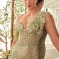 Beaded One Shoulder Mermaid Gown by Andrea and Leo A1392 - Special Occasion/Curves