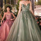 Strapless Sweetheart Neckline A-Line Gown by Andrea and Leo A1399 - Special Occasion/Curves