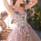 Embellished Sequin Bodice V-Neckline Gown by Andrea and Leo A1401 - Special Occasion/Curves