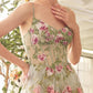 Floral Print Layered A-Line Gown by Andrea and Leo A1420 - Special Occasion