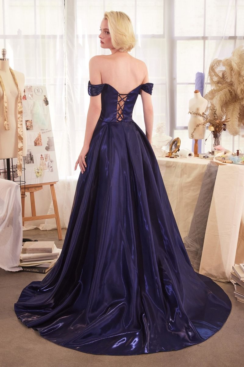Off The Shoulder Sweetheart Neckline Gown by Andrea and Leo A1424 - Special Occasion/Curves 6 / Emerald Off The Shoulder Sweetheart Neckline Gown by Andrea and Leo A1424 - Special Occasion/Curves 6 / Emerald