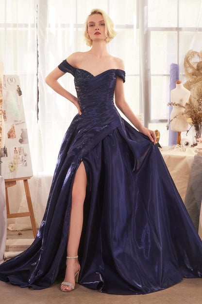Off The Shoulder Sweetheart Neckline Gown by Andrea and Leo A1424 - Special Occasion/Curves
