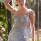 Sequin Floral Applique Mermaid Gown by Andrea and Leo A1429 - Special Occasion