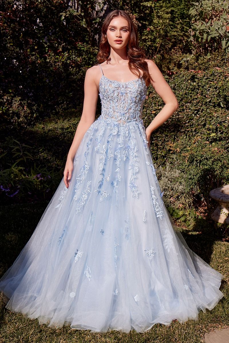 Scoop Neckline Layered Tulle A-Line Gown by Andrea and Leo A1437 - Special Occasion