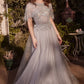 Embellished Bodice High Neckline Gown by Andrea and Leo A1444 - Special Occasion