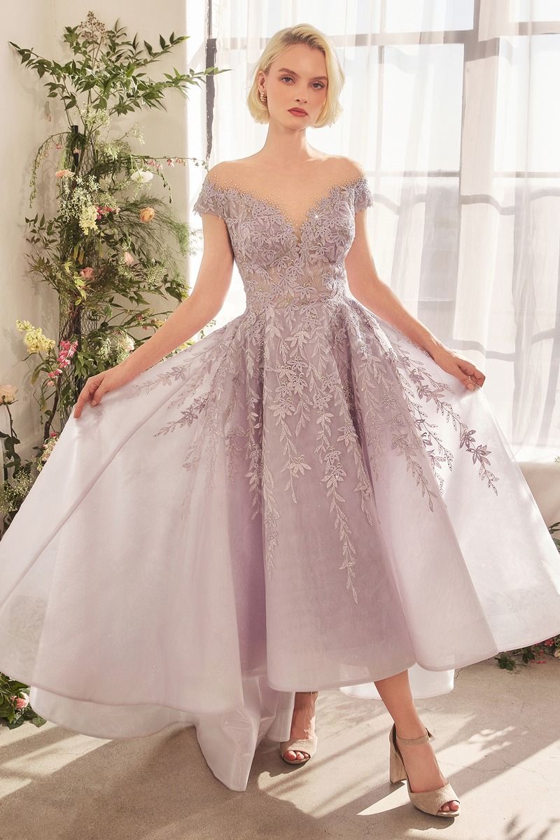 Illusion Neckline A-Line Gown by Andrea and Leo A1454 - Special Occasion