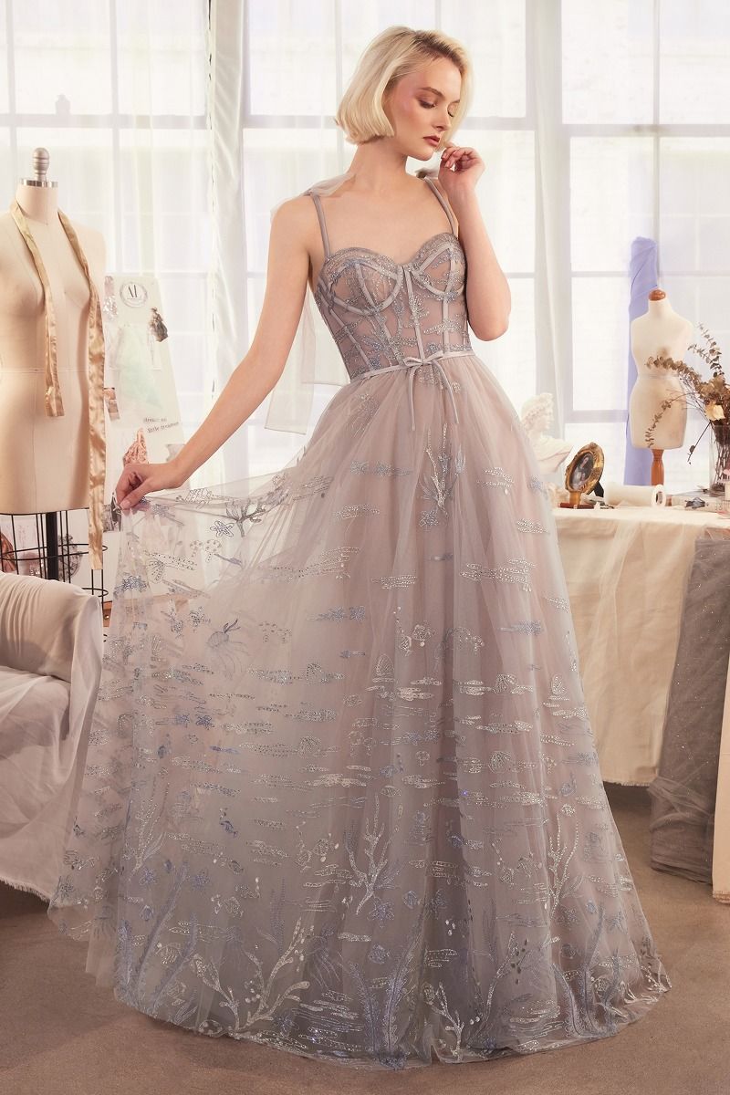 Sweetheart Neckline Layered Tulle Gown by Andrea and Leo A1458 - Special Occasion